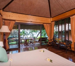 Двухместное бунгало Deluxe (двуспальная кровать) в Palm Leaf Resort