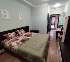 Комфортный номер с туалетом и двуспальной кроватью в Наш Питер