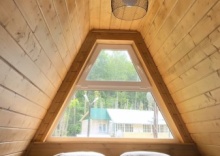 Дом A-frame c сауной в 4 сезона