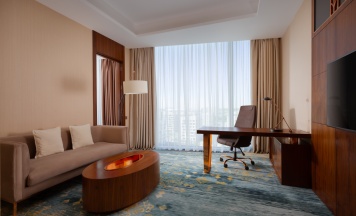 Двухместный люкс c 1 комнатой двуспальная кровать в Hilton Astana