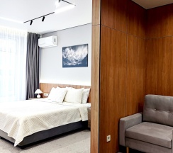 Апартамент ЭДЕЛЬВЕЙС - студия с панорамой на горы в Панорама Ачишхо