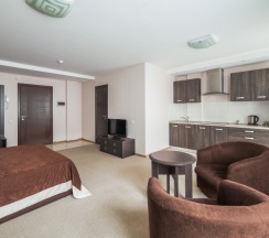 Двухместная студия Superior двуспальная кровать в Комплекс апартаментов Комфорт