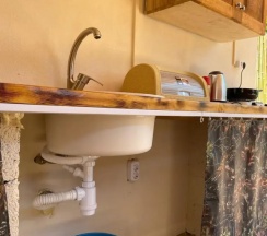 Четырёхместный семейный домик с собственным двором в Пуэбло Мохито