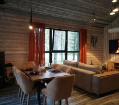 Дом с камином, сауной и купелью (до 8 гостей) ВЕЛЕС в Berloga Country Resort