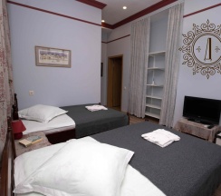 Двухместный стандартный номер с двумя полутораспальными кроватями в Дубровский