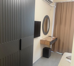 1-комнатные апартаменты стандарт с 1 двуспальной кроватью в Креатида