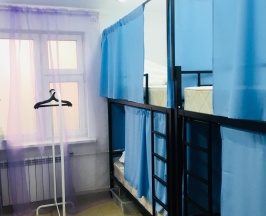 Кровать в 8-местном общем номере в Отель на Добрынинской