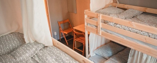 Кровать в 4-местном общем номере в Karelia hostel