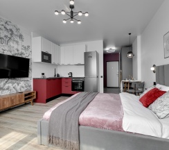 1-комнатные апартаменты студия Рэд в Dream Apartmens
