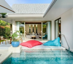 Двухместная вилла Pool Grand Reserve двуспальная кровать в Отель Santiburi Koh Samui