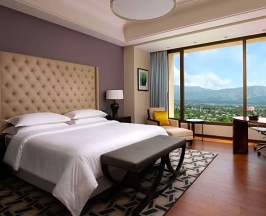 Двухместный номер Standard с видом на город двуспальная кровать в Отель Hilton Dushanbe
