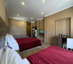 Трёхместный номер Супериор c 1 комнатой с балконом и с красивым видом из окна в Aimara