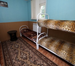 Кровать в общем номере в Дельфин