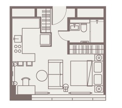 Студия The Highest floors в Intermark Residence