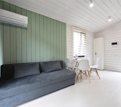 Мини-Барнхаус "Мальдивы" с террасой в Река & Песок