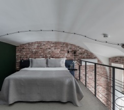 Дюплекс с мини-кухней и видом на улицу в 1715 Duplex Hotel