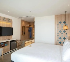 Двухместный номер Deluxe с видом на море 2 отдельные кровати в Jomtien Thani Hotel