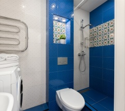 Blue - 2х местные апартаменты-студия у Ботанического сада (4 этаж) в Smart Lofts Moscow