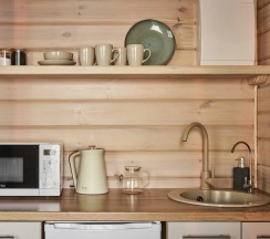 Шале в лесу с купелью в Точка Немо