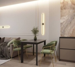 Люкс с 2 комнатами с балконом и с красивым видом из окна в Апартаменты Stylish в элитном ЖК Комфорт Парк