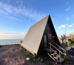 Домик А-фрейм с видом на море в Станция Морская