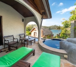Двухместная вилла с бассейном Junior двуспальная кровать в Отель Panviman Resort Koh Phangan
