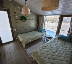 Коттедж с красивым видом из окна в Бали