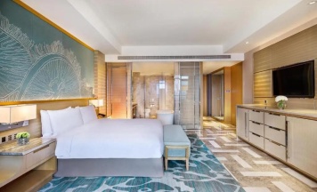 Двухместный номер Imperial Club Deluxe с видом на океан двуспальная кровать в Atlantis Sanya