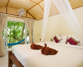 Двухместный номер Deluxe с видом на сад двуспальная кровать в Bubble Bungalow