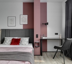 1-комнатные апартаменты студия Рэд в Dream Apartmens