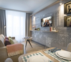 Апартаменты с 2 комнатами в Citadines Arnulfpark Munich
