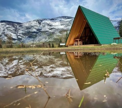 A-frame 3-х местный с душем и санузлом в Зеленый колобок