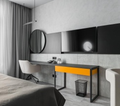 Номер стандарт улучшенный с 1 двуспальной кроватью в Kravt Hotel Innopolis