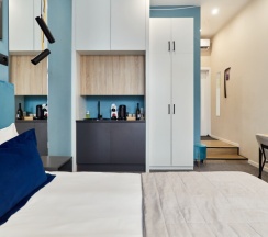 Студия четырехместная с видом на город в Mix Hotels Nevsky 47