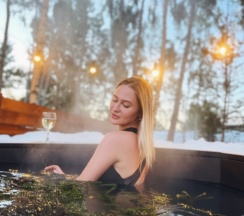 Barnhouse 1 | Банный чан на территории в Берёзовая роща