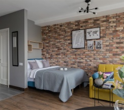 Megapolis - 4х местные апартаменты на 7 этаже ЖК бизнес-класса D1 в Smart Lofts Moscow
