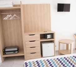 Двухместный номер Делюкс с 1 кроватью или 2 отдельными кроватями и видом на море в La familia