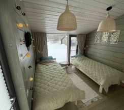 Коттедж с красивым видом из окна в Бали