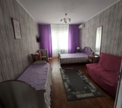 Трехместный номер с двуспальной кроватью и с односпальной кроватью + 2 доп. места (раскладной диван) в Зеленая крыша