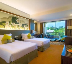Двухместный номер Premium с видом на сад (2 отдельные кровати) в Dusit Thani Pattaya