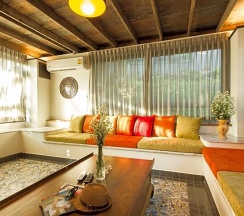 Двухместная вилла двуспальная кровать в Kata Tranquil Villa