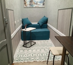 Двухместный номер-капсула с душем и мини - диваном в Арт Галактика