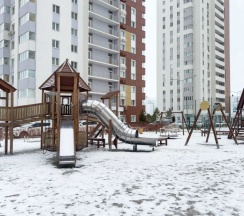 Двухместная студия с балконом (двуспальная кровать) в Квартира на Набережной Реки Грейдж