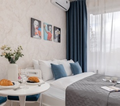 Blue - 2х местные апартаменты-студия у Ботанического сада (4 этаж) в Smart Lofts Moscow