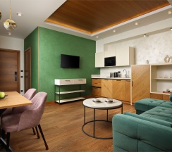 Семейные двухкомнатные апартаменты в Premium Village Arkhyz