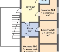 2-комнатный номер эконом (с пансионом) в Остров Колочный