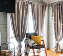 Шале с камином в Шале Мануки эн