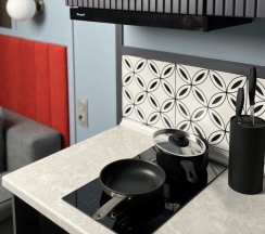 Двухуровневые апартаменты с диваном (с кроватью и диваном) в Art home 1/56