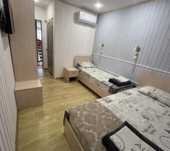 3-местный номер стандарт комфорт с 1 односпальной и 1 двуспальной кроватью в 2 Перца