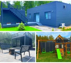 Коттедж с 2 комнатами с видом на море в Можайское приморье